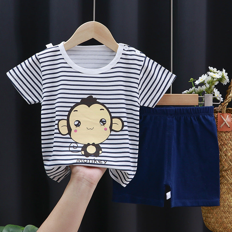 Korean style Baby Clothes New T-shirt Girls and boys - B73 / 100cm