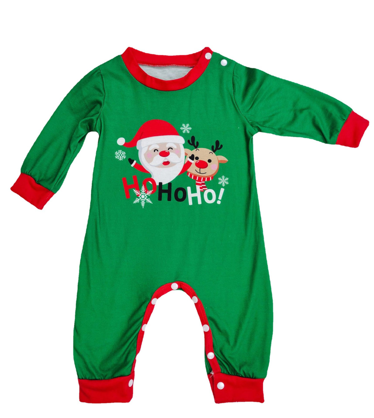Christmas Pajamas Family Matching | Family Christmas PJs Sets - Green / Baby 12M