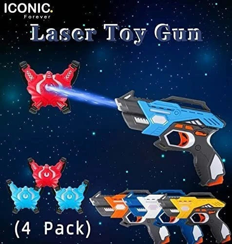 Infrared Laser Tag Set with 4 Guns & 4 Vests - Default Title