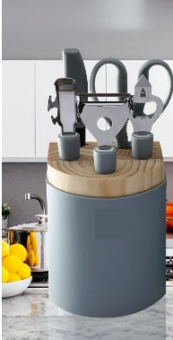 Stainless Steel Kitchen Utensils & Gadgets Set (6/9 Pcs) - 6piece set gray