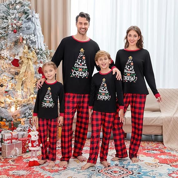 Printed Christmas Parent-Child Pajama Set - Picture Color / Baby 12to18M