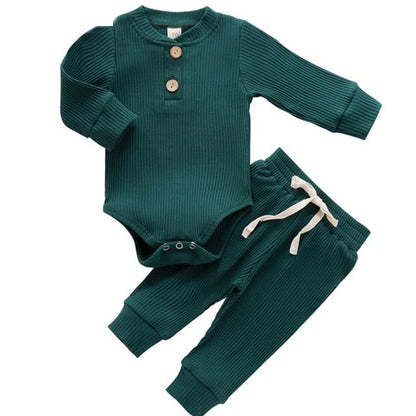 Romper Baby Kids Pajamas Boy Girl Newborn Clothes - Green / 0to3M