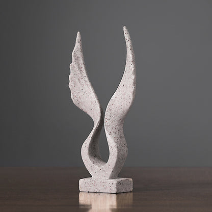 Cute Mini Dapeng Wings Resin Animal Decoration - Double wings