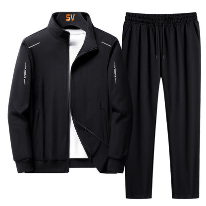 Loose Casual Sportswear Two-piece Set - 2 Black / S