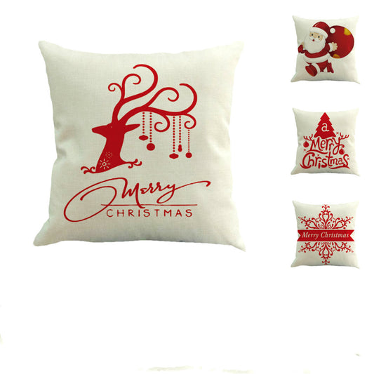 Christmas linen pillowcase - 1style / 45x45cm