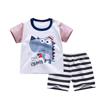 Korean style Baby Clothes New T-shirt Girls and boys - B72 / 100cm