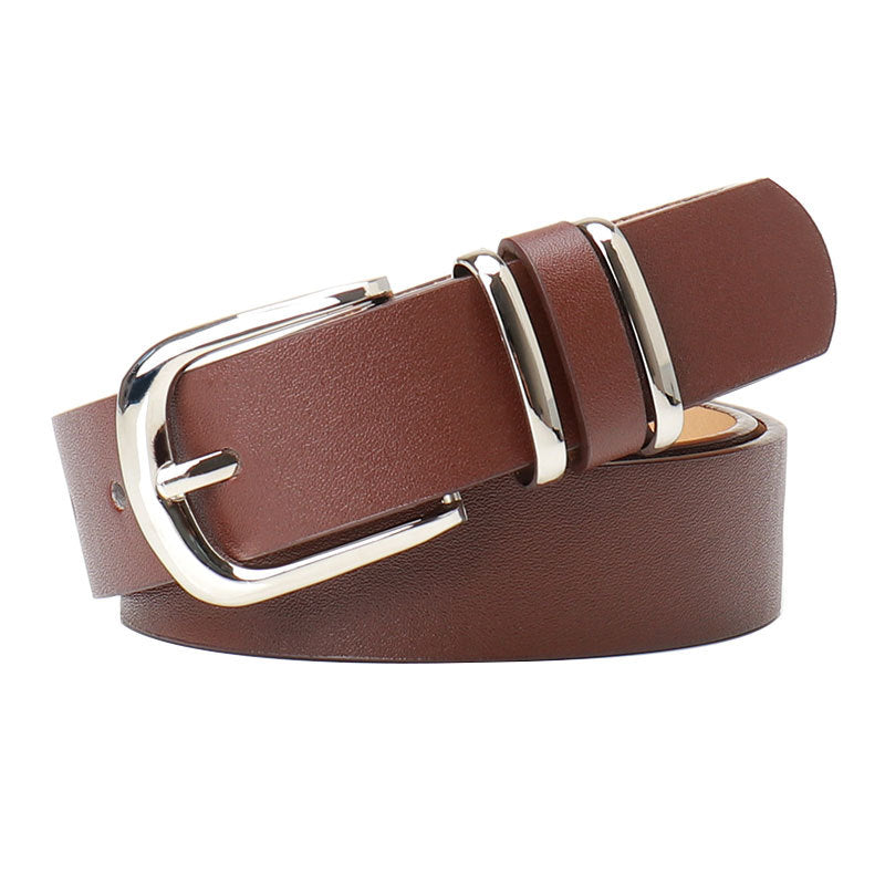 versatile faux Leopard print leather belt - Beige