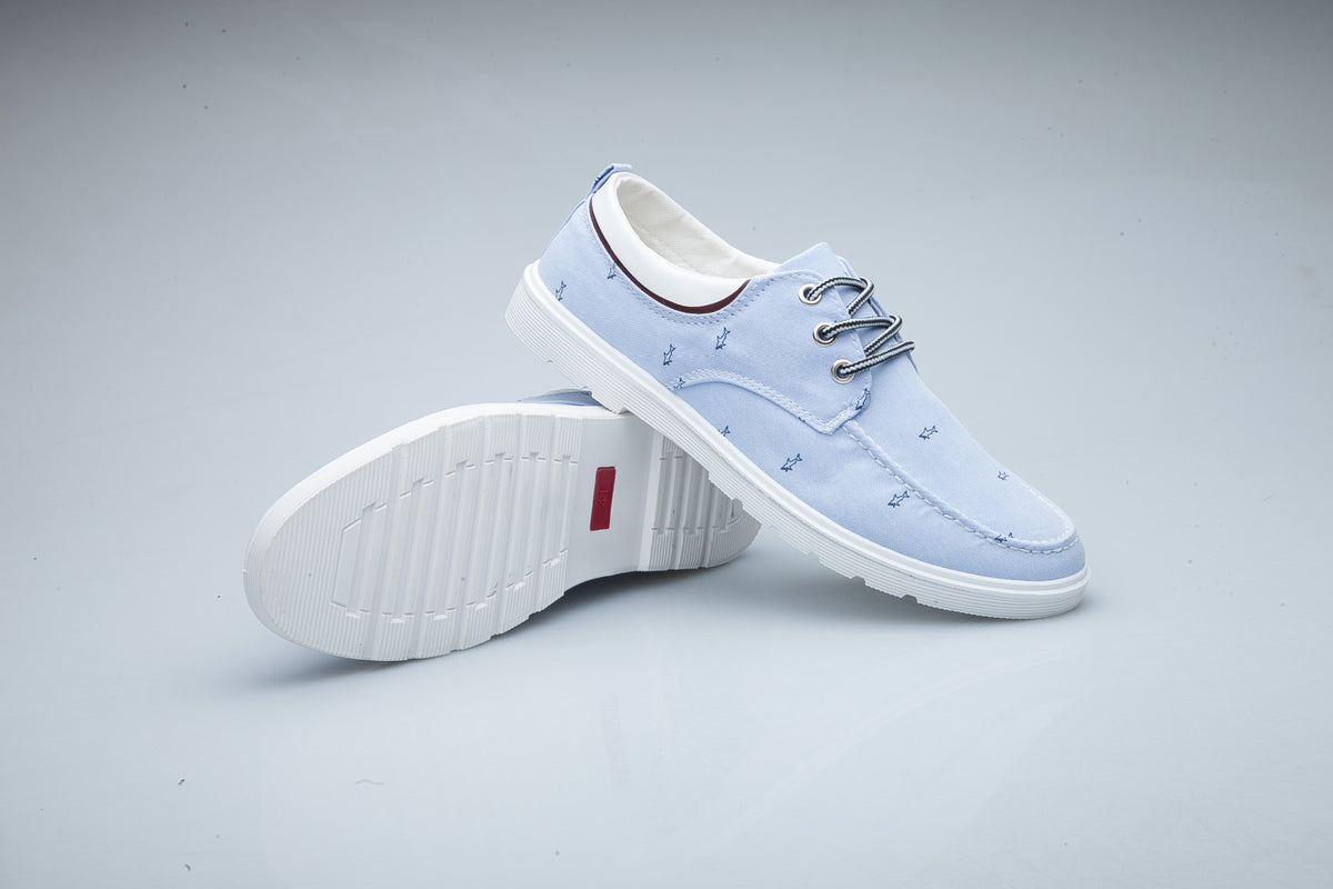 Casual men's board shoes canvas shoes - Grey / 39