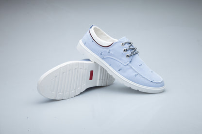 Casual men's board shoes canvas shoes - Grey / 39