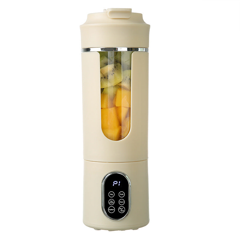 Portable Rechargeable Juice Blender - 50W 600mL Smoothie Maker - Beige / 1pc