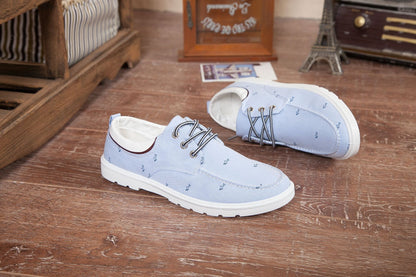 Casual men's board shoes canvas shoes - Grey / 39