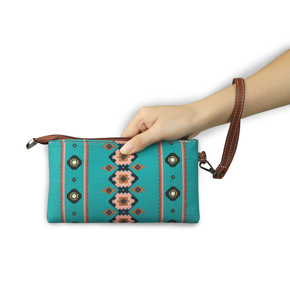 Women's Wallet, Stylish And Purse With Card Holder Wristlet - Beige Arrow / 21.5x1x11.5cm
