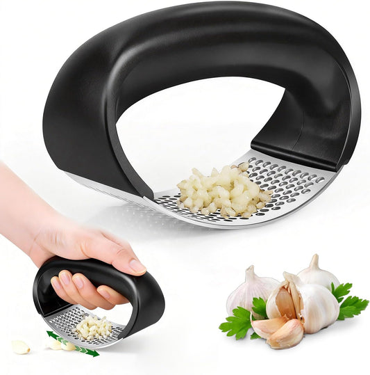 Stainless Steel Garlic Press Rocker | Mincer & Crusher - One