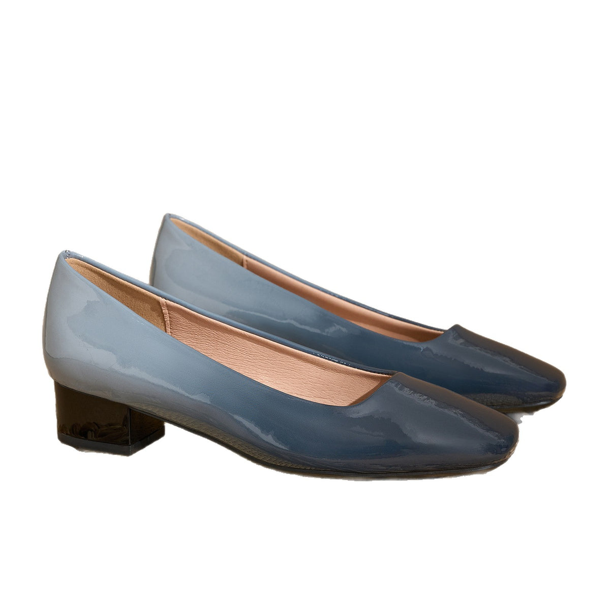 Gradient Color Elegant Heel Shoes For Women - Gradient Blue gray / 36