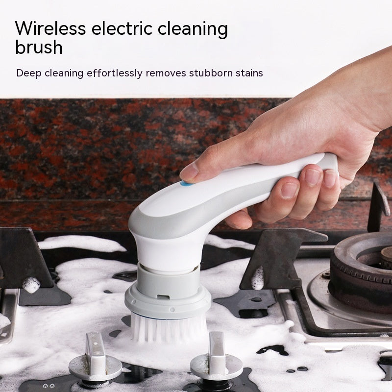 Electric Cleaning Brush 4 In 1 Spinning Scrubber Handheld - Baijie cloth brush head