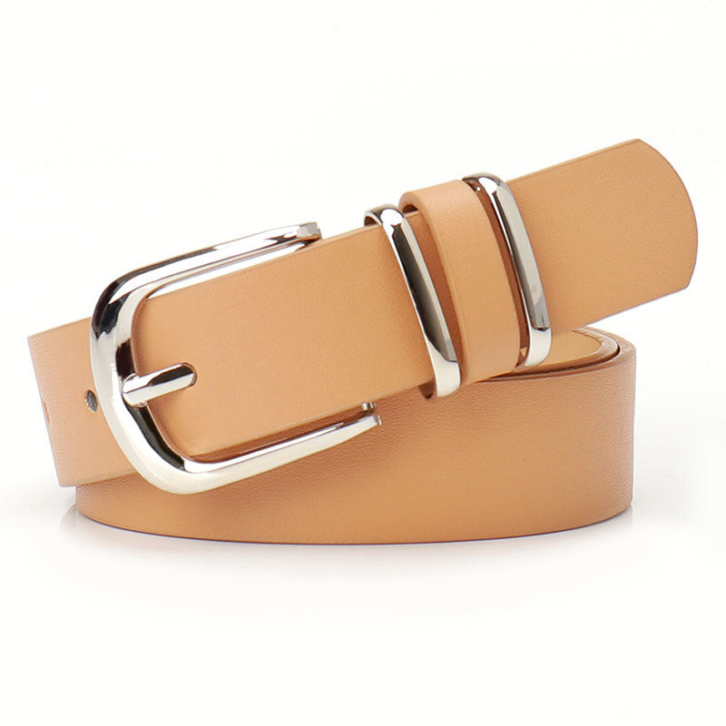 versatile faux Leopard print leather belt - Khaki