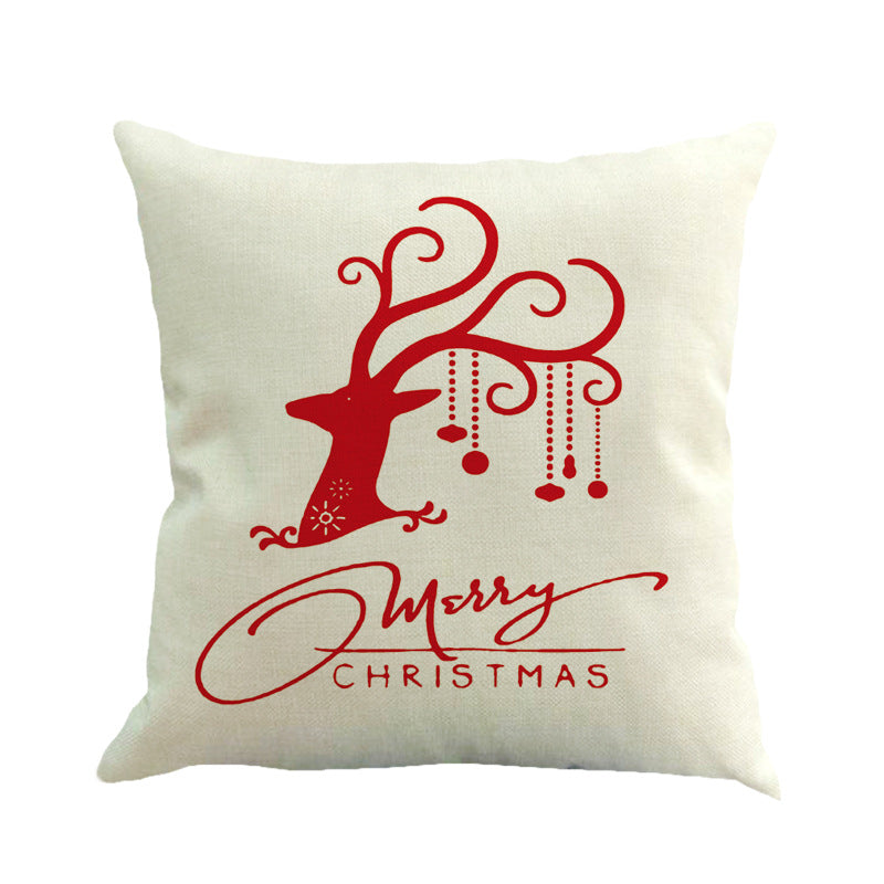Christmas linen pillowcase - 2style / 45x45cm
