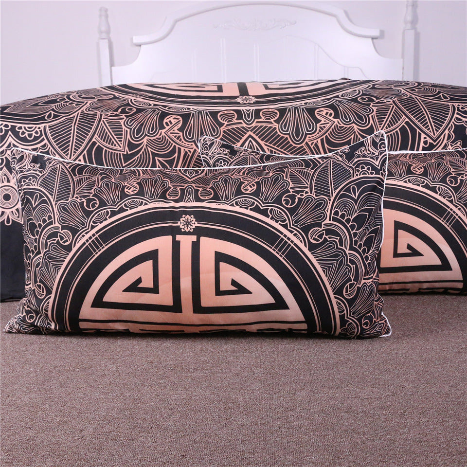 3-Piece Polyester Quilt Cover Set - Symbol / 135x300 3pcs