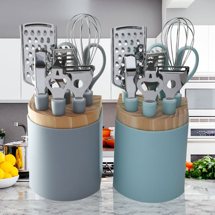 Stainless Steel Kitchen Utensils & Gadgets Set (6/9 Pcs) - 6piece set gray