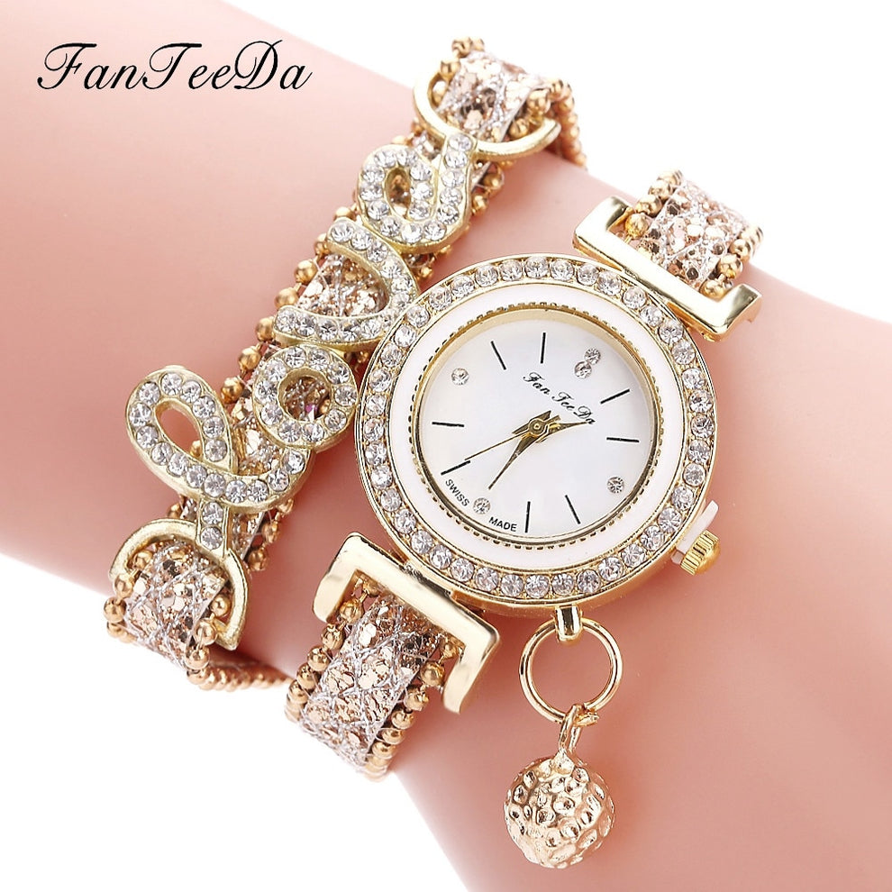Women Bracelet Ladies Watch Diamond stones Clock Gift – Veylo The Label