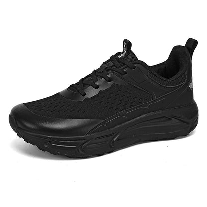 Casual Thick-soled Height-increasing Sneakers - Black / 36