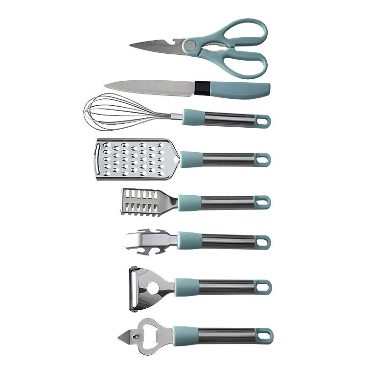 Stainless Steel Kitchen Utensils & Gadgets Set (6/9 Pcs) - 6piece set gray