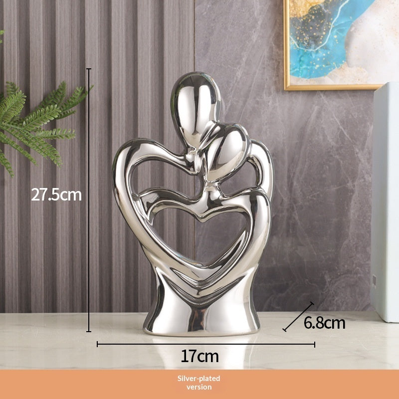Modern Minimalist Abstract Home Decor Item - X0062 Full Silver