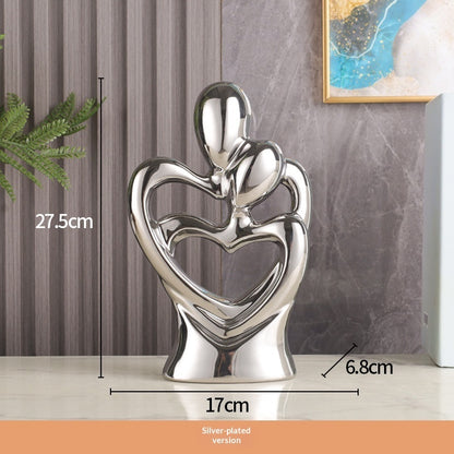 Modern Minimalist Abstract Home Decor Item - X0062 Full Silver