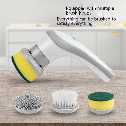 Electric Cleaning Brush 4 In 1 Spinning Scrubber Handheld - Baijie cloth brush head