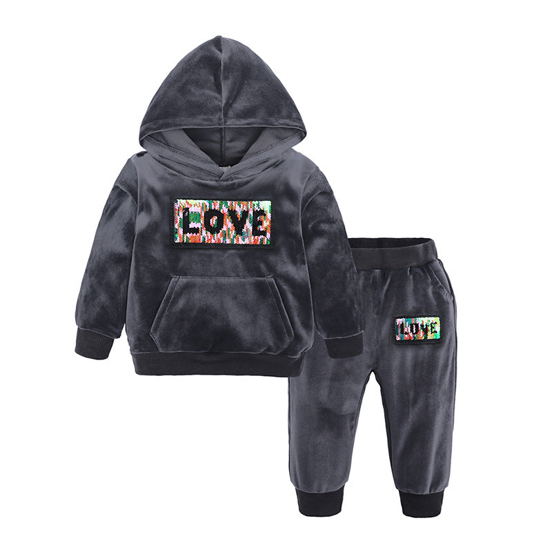 Baby Girl and boy Winter Hoodies set - 12 Style / 110cm