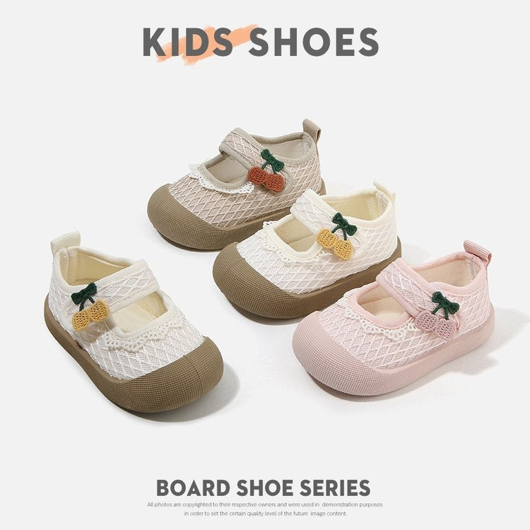 Soft Sole Toddler Walking Shoes For Boys & Girls - Beige / 18
