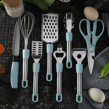Stainless Steel Kitchen Utensils & Gadgets Set (6/9 Pcs) - 6piece set gray