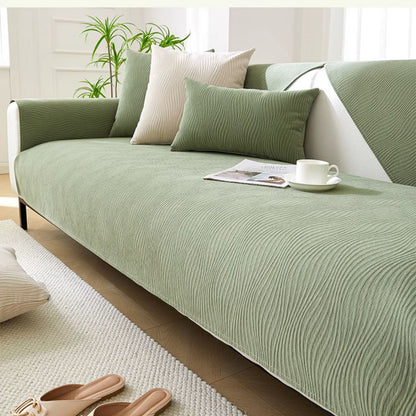 Four Seasons Universal Anti Slip Fabric Sofa Cover - Dark Grey / 110x110cm