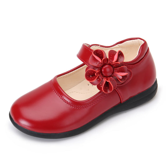 Fashion Big Kids Soft-soled Princess Shoes - Red / Size26