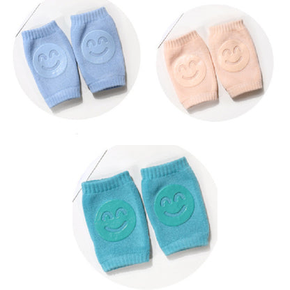 Non-Slip Baby Crawling Knee Pads - Cotton Terry 1 Pair - Blue color green / Q3pcs