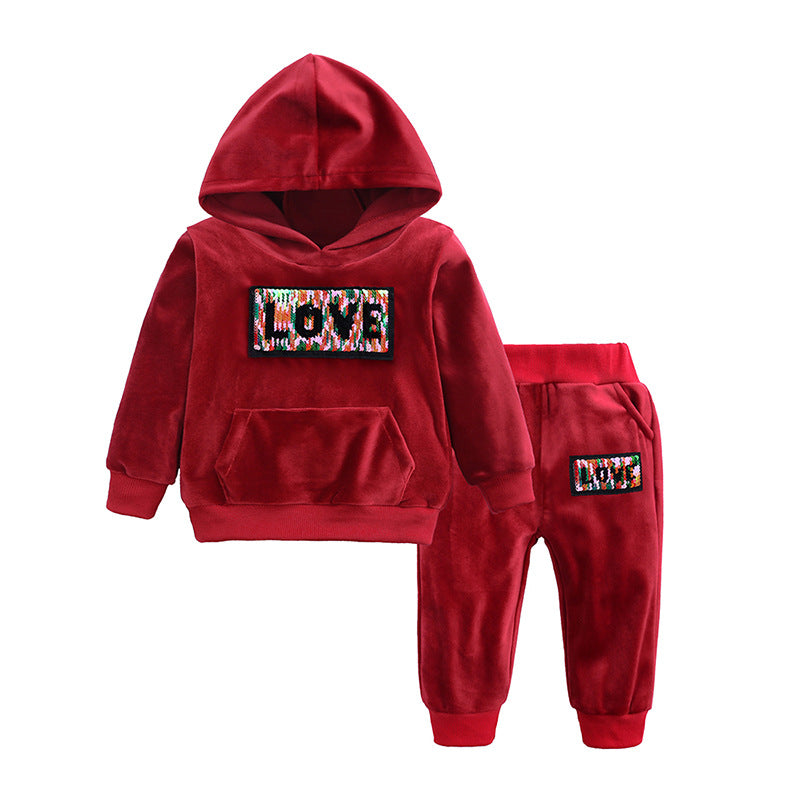 Baby Girl and boy Winter Hoodies set - 5 Style / 110cm