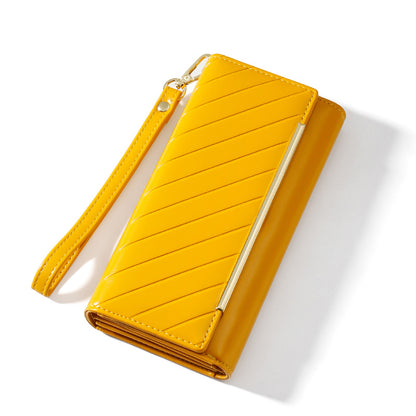New Simple Large-capacity Wrist Bag Ladies Wallet - Yellow