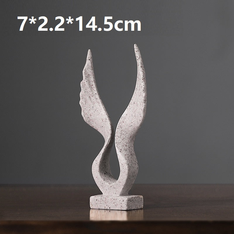 Cute Mini Dapeng Wings Resin Animal Decoration - Double wings