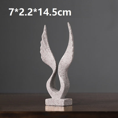 Cute Mini Dapeng Wings Resin Animal Decoration - Double wings
