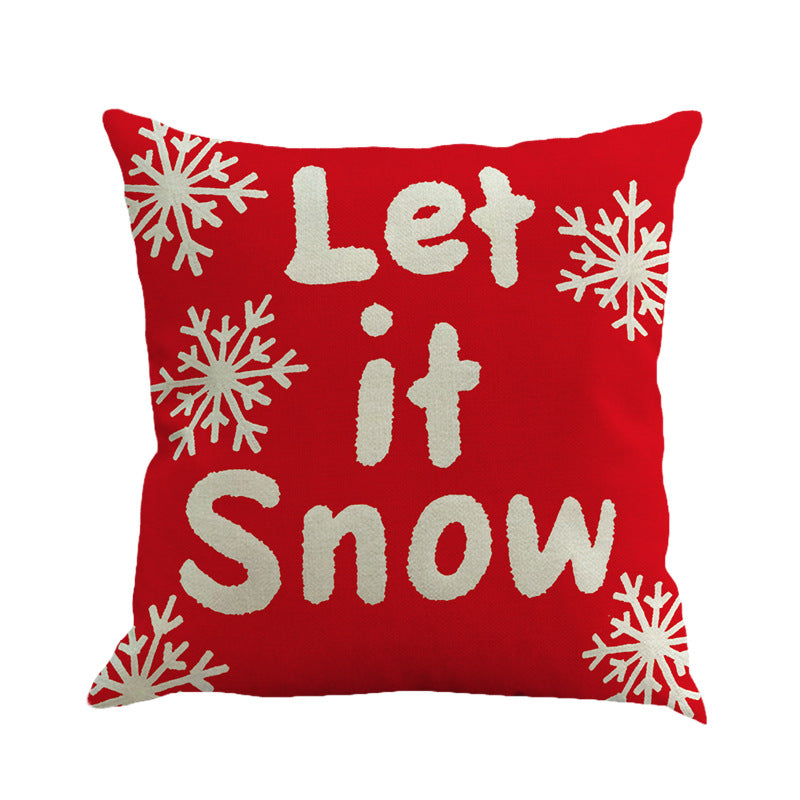 Christmas linen pillowcase - 6style / 45x45cm