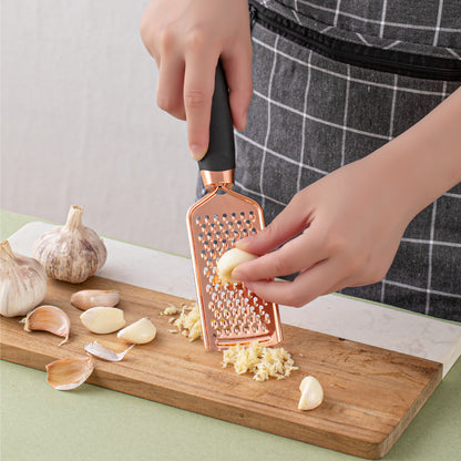 Rose Gold Stainless Steel Kitchen Tool Set - 7-Piece Set - Blue