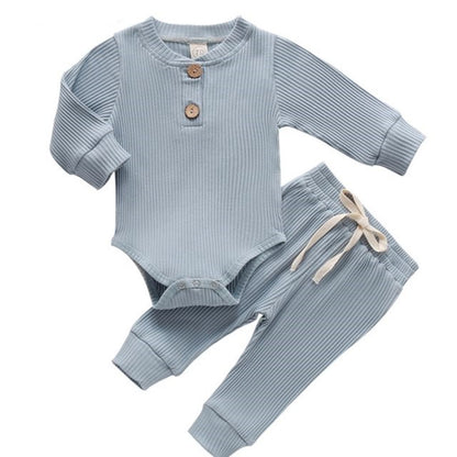 Romper Baby Kids Pajamas Boy Girl Newborn Clothes - Blue / 0to3M