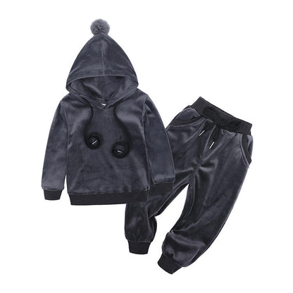 Baby Girl and boy Winter Hoodies set - 2 Style / 110cm