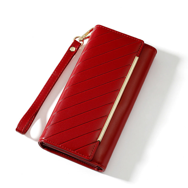 New Simple Large-capacity Wrist Bag Ladies Wallet - Red