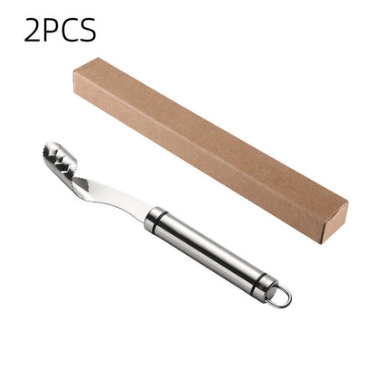 Stainless Steel Pepper Corer and Deseeder Tool - Steel color / 2PCS