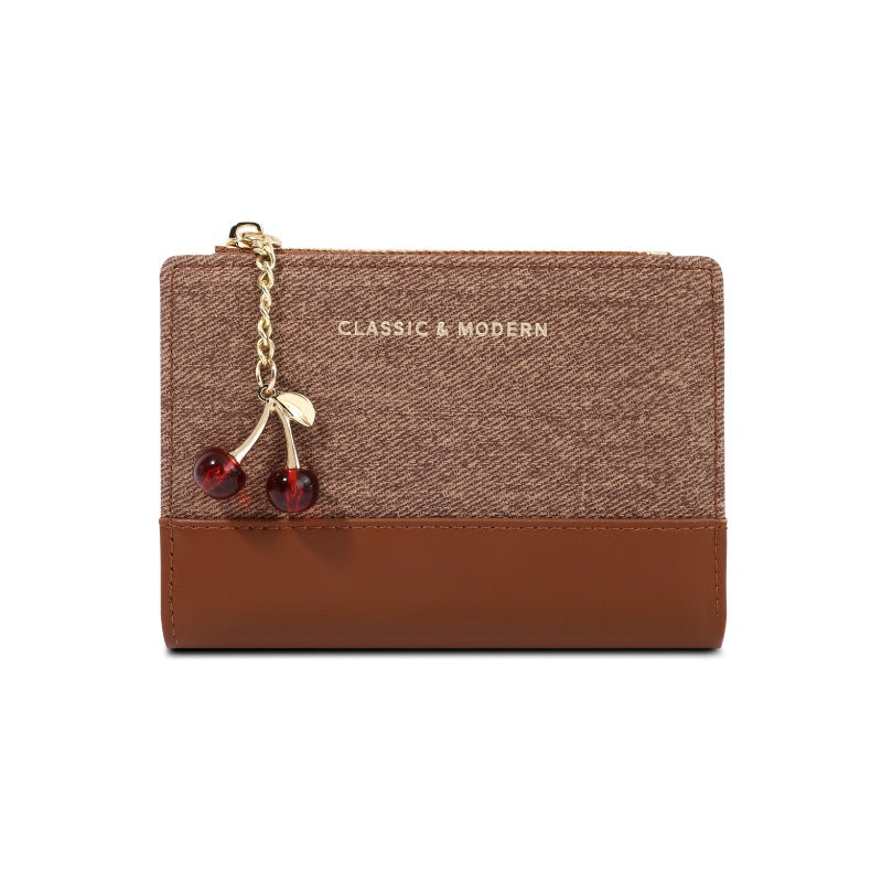 Fashionable Womens Multi-Function Wallet - Brown