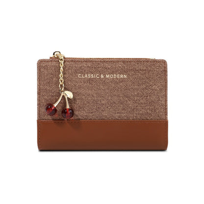 Fashionable Womens Multi-Function Wallet - Brown