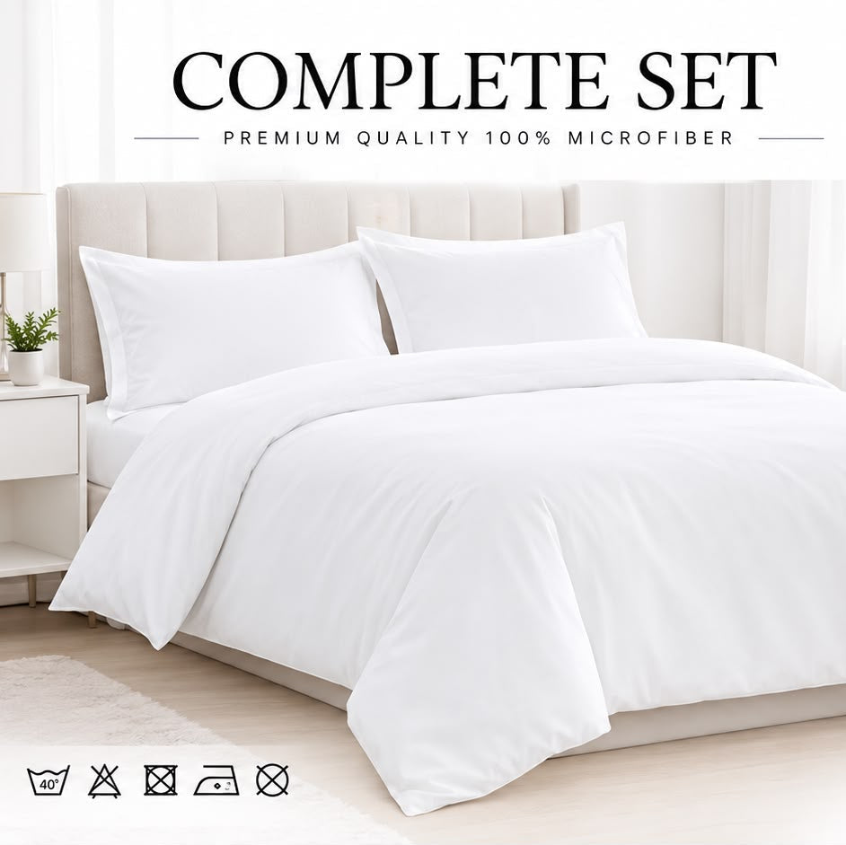 Premium 100% Microfiber Complete Bedding Set - Single