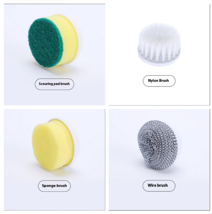 Electric Cleaning Brush 4 In 1 Spinning Scrubber Handheld - Set