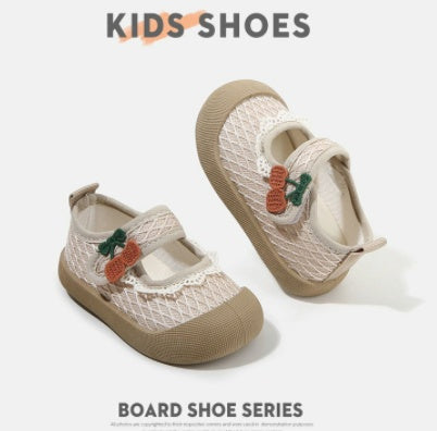 Soft Sole Toddler Walking Shoes For Boys & Girls - Khaki / 18